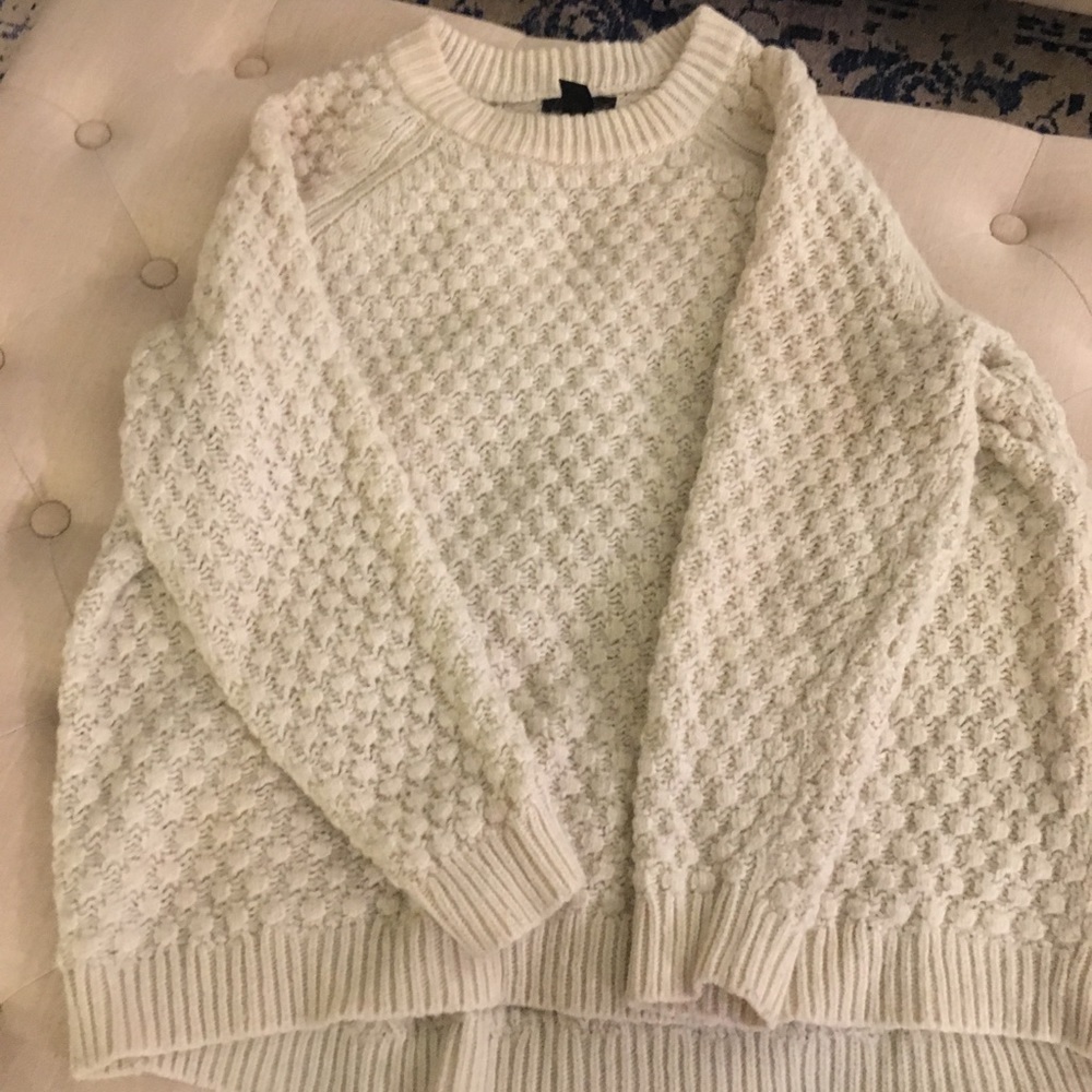 Chunky cream sweater
